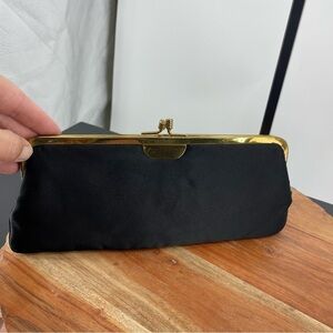 Vintage Morris Moskowitz Black gold Clutch